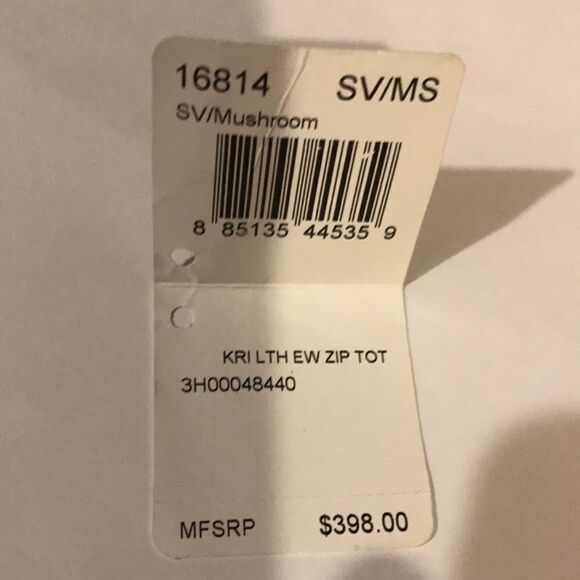 Coach Kristin Leather Mushroom Tote Bag - Picture 8 of 13